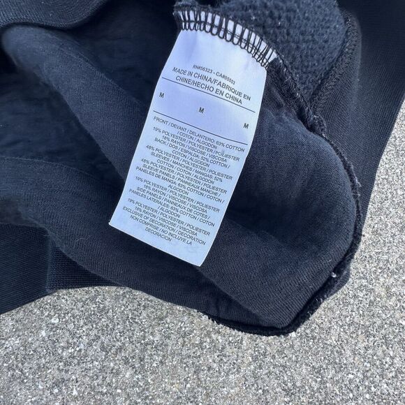 Nike Sportswear Club Fleece Sweatshirt Womens Medium Black Rally Quilted - Picture 5 of 8